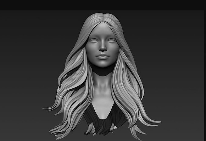 Gig Preview - Create custom hair,3d ear, hear modeling ,live2d modeling ,modeling, xgen hair