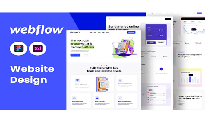 Gig Preview - Design, redesign, update or fix webflow website, convert your figma to webflow