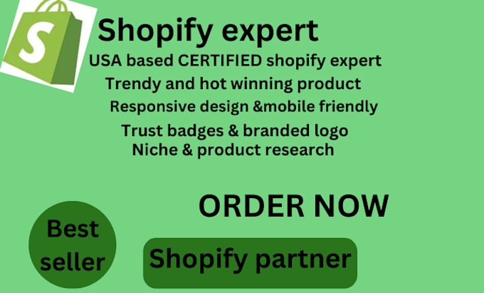 Bestseller - audit, design and redesign your shopify store, to boost conversion