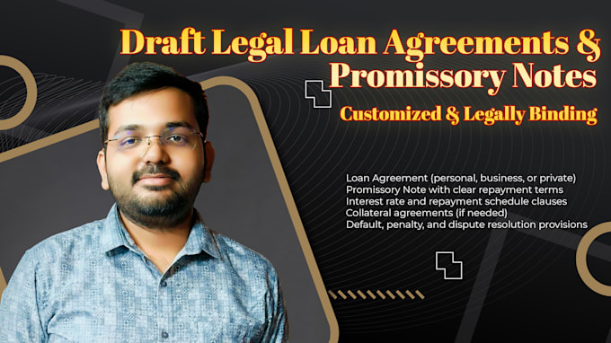 Gig Preview - Draft legal loan agreements promissory notes