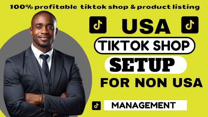 Gig Preview - Create usa tiktok shop usa tiktok account usa llc tiktok shop for non resident