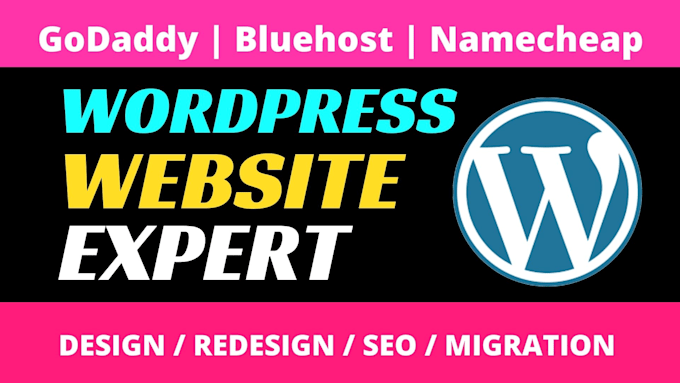 Bestseller - build wordpress website with godaddy, hostingator, namecheap, bluehost