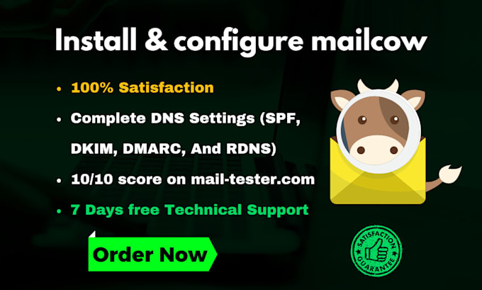 Gig Preview - Configure and install mailcow for your business mailserver