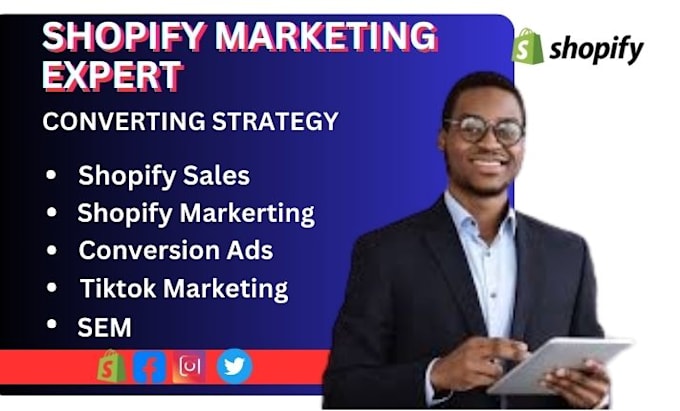 Gig Preview - Promote shopify sales, shopify marketing or build shopify dropshipping store