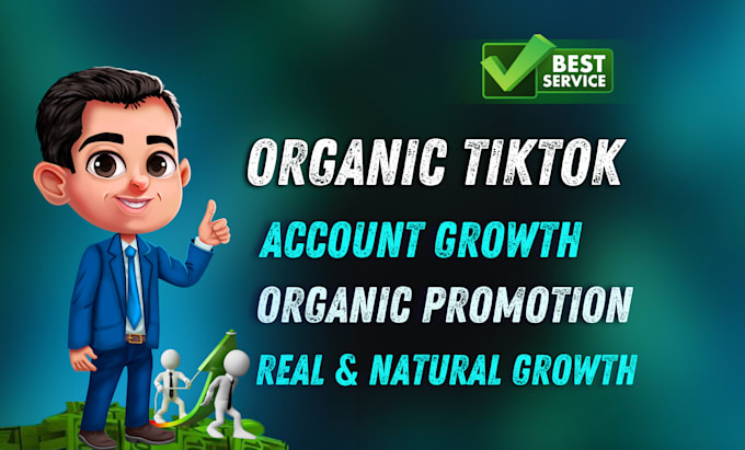 Gig Preview - Be your tiktok growth specialist,  do organic promotion, grow tiktok business