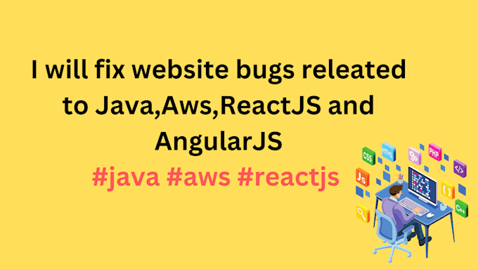 Bestseller - fix website bugs releated to java,aws,reactjs and angularjs