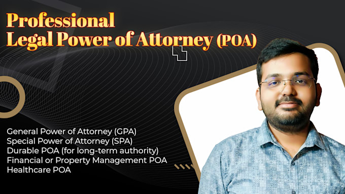 Gig Preview - Write professional legal power of attorney