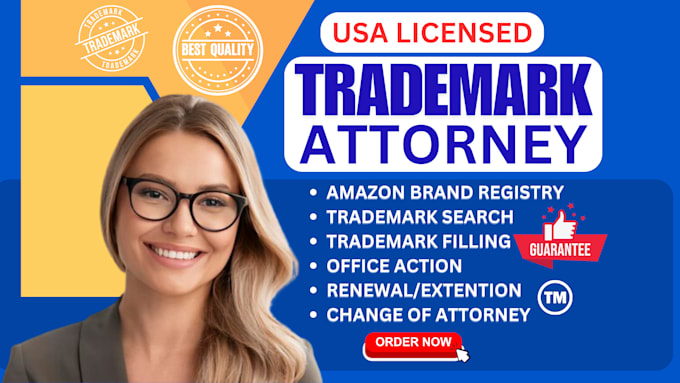 Gig Preview - Do trademark registration and amazon brand registry in USA, canada, and UK