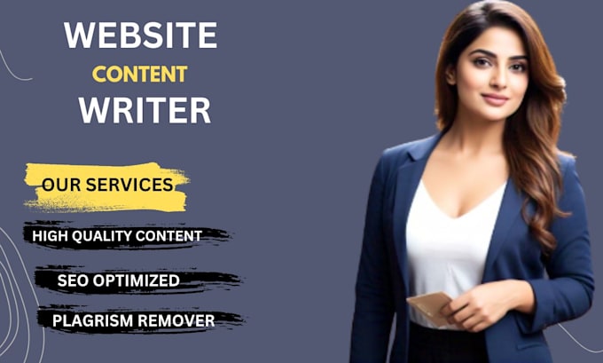 Gig Preview - Do professional content writing for your website