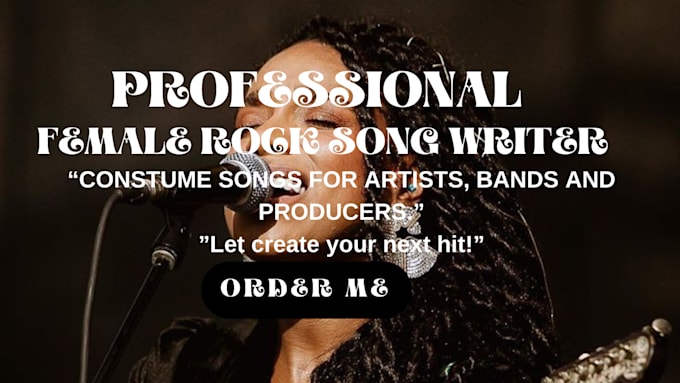 Gig Preview - Be your female rock singer, blues singer and music production