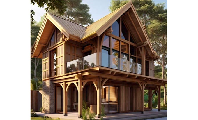 Bestseller - model 3d timber and wooden structures design and 3d render