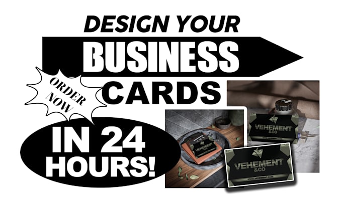 Gig Preview - Create a business card for you in 24 hours