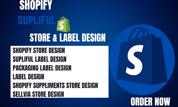 Gig Preview - Do supliful supplement label design supplement shopify store product upload