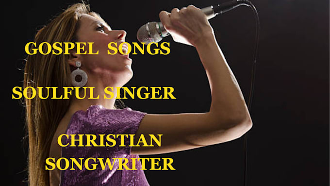 Gig Preview - Produce a contemporary christian worship song, female vocalist gospel singer