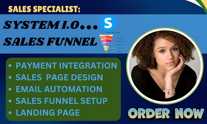 Gig Preview - Do system io sales funnel landing page and complete klaviyo sales funnel