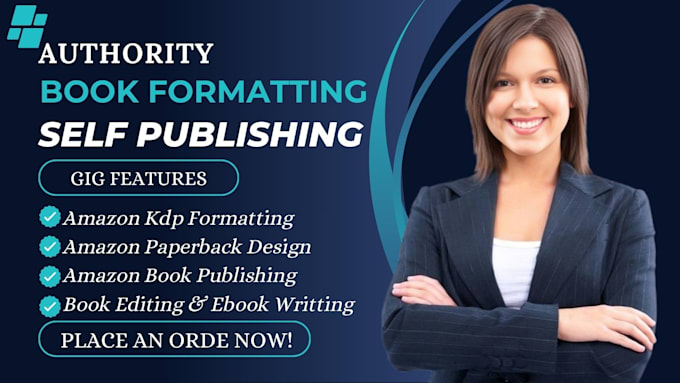 Gig Preview - Do book formatting for amazon kdp kdp book publishing, kdp book paperback design