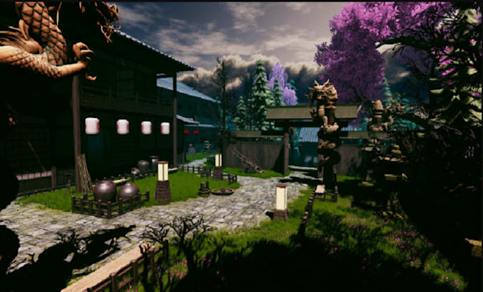 Gig Preview - 3d game environment game background  landscape design level design unity3d game