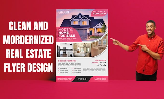 Bestseller - design high quality real estate business flyer design logo design poster design