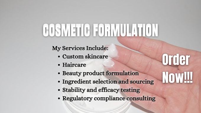 Gig Preview - Formulate top selling hair cosmetics