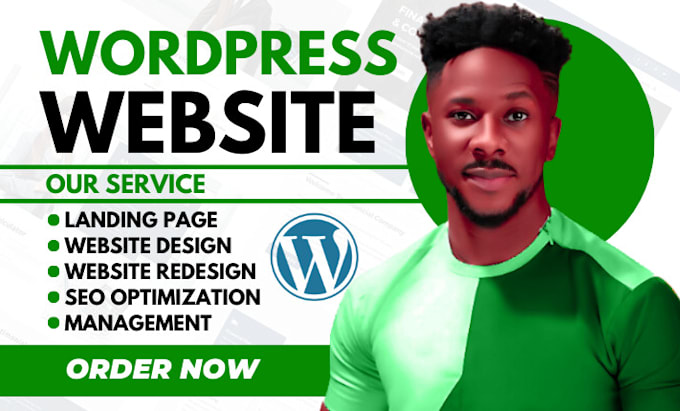 Gig Preview - Develop custom wordpress website, website redesgn