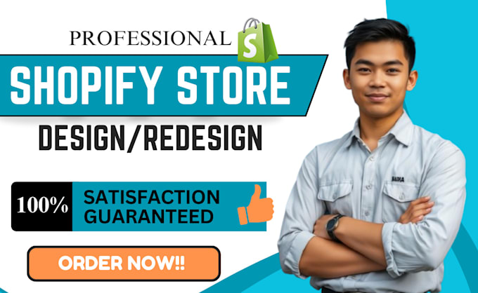 Gig Preview - Design shopify landing page product page shopify checkout page revamp store