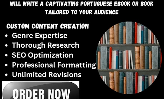 Gig Preview - Be your portuguese ebook writer, brazilian book, ebooks ghostwriter