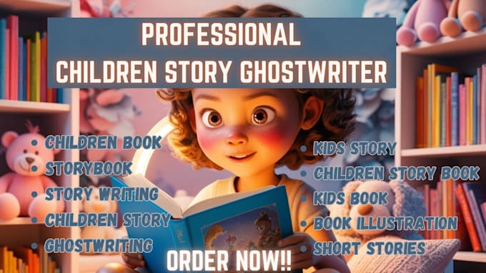 Gig Preview - Ghostwrite children book kids book kids story children story writing