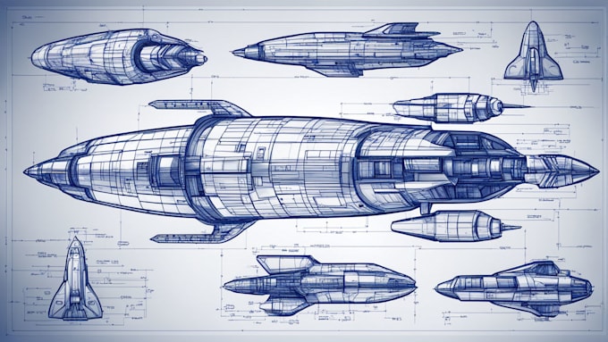 Gig Preview - Create a sci fi vehicle design and spaceship concept art