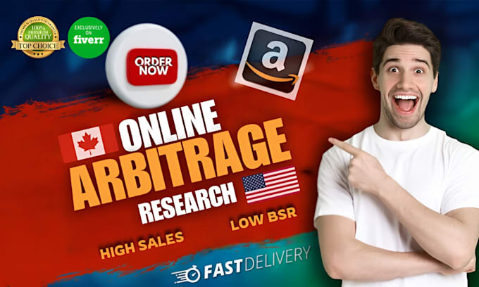 Gig Preview - Amazon fba online arbitrage product research canada for amazon online arbitrage