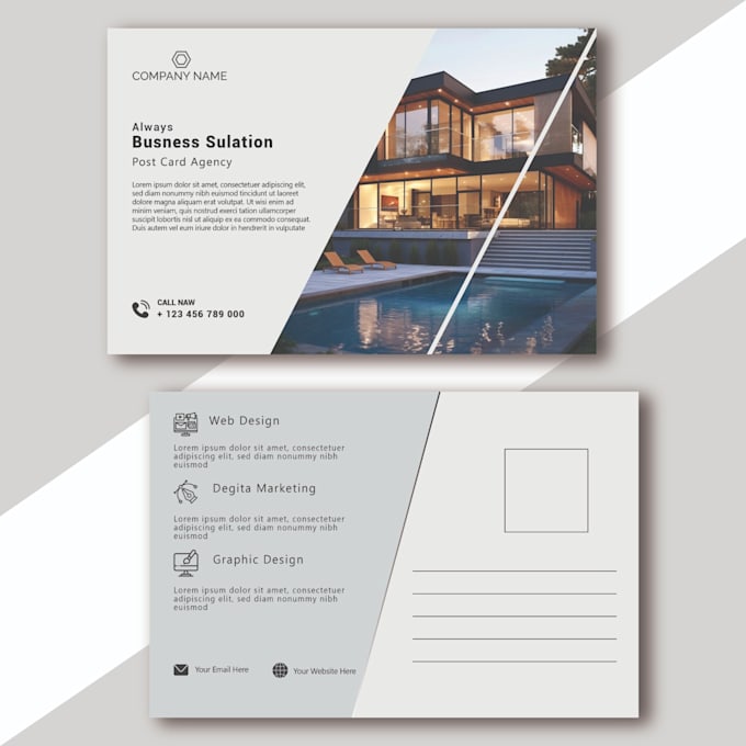 Bestseller - creative post card design