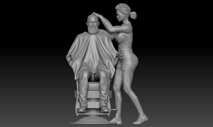 Gig Preview - Develop 3dnsfw, human photo to 3dsculpt, human picture to 3d, sculpt3d for print