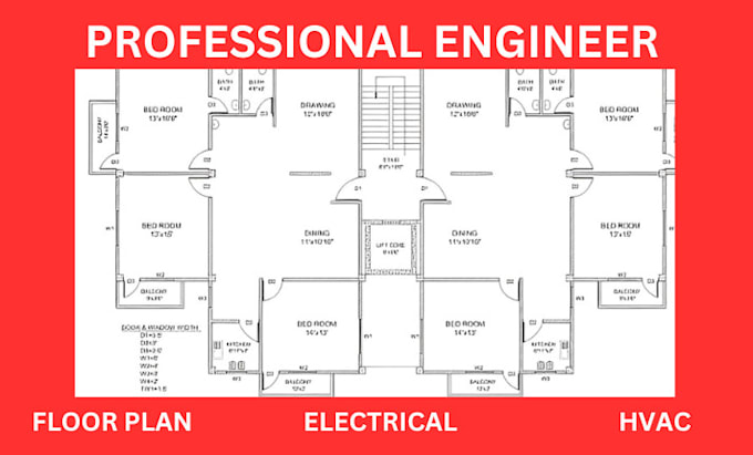 Gig Preview - Design professional 2d architectural floor plan in autocad