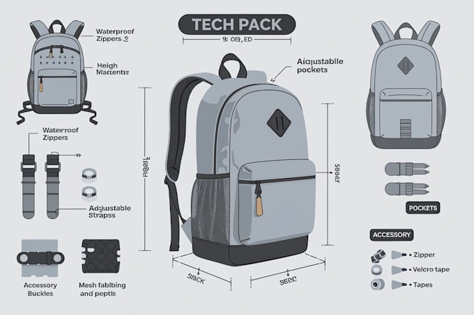 Gig Preview - Do backtech pack design for manufacturing accurate detailed specs