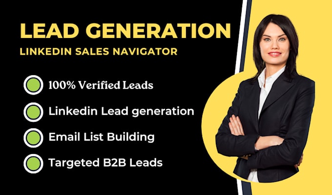 Bestseller - do linkedin b2b lead generation for any idustry with sales navigator