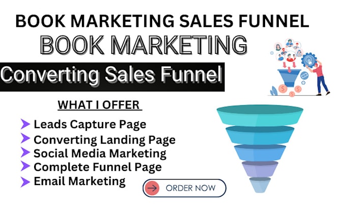 Gig Preview - Design ebook sales funnel,  landing page ebook marketing, ebook website