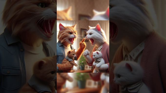 Gig Preview - Create captivating ai cat story for youtube channel optimization, tiktok