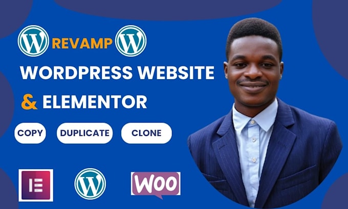 Gig Preview - Copy, clone, duplicate, or redesign any wordpress website, wordpress elementor