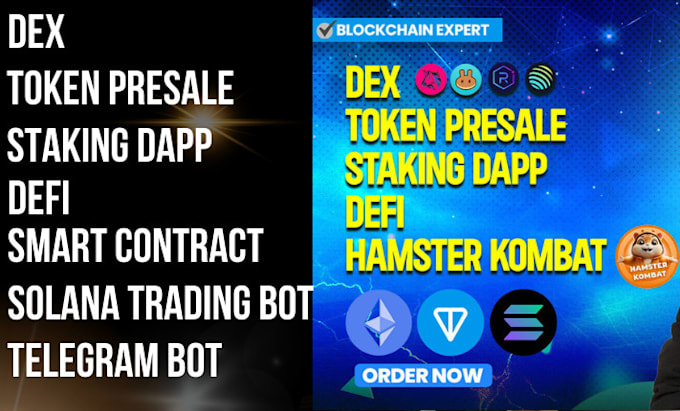 Gig Preview - Fork dex uniswap, presale staking web3 dapp, telegram mini app, smart contract