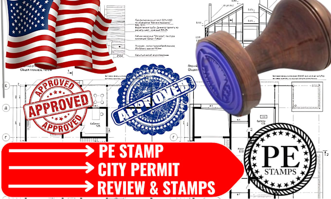 Gig Preview - Do USA pe stamp architectural and structural engineering drawing mep drawing