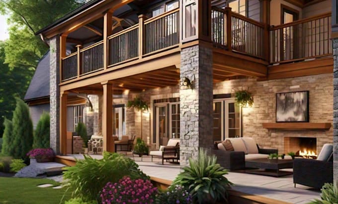 Bestseller - do outdoor space, 3d porch, deck ,patio renovation design