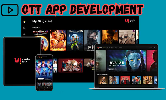 Gig Preview - Build a mobile live streaming app, ott video app, tv app