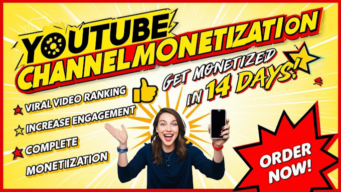 Gig Preview - Organically monetize youtube channel