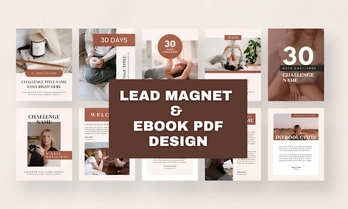 Gig Preview - Design your lead magnet ebook design workbook pdf design freebie journal design