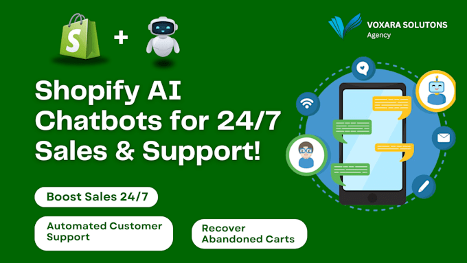 Gig Preview - Develop a custom shopify chatbot for sales, support, and automation