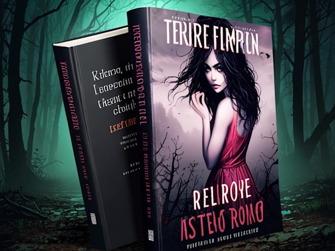 Gig Preview - Create a professional book cover for horror romance story