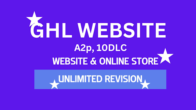 Gig Preview - Do ghl website, a2p, 10dlc gohighlevel landing page