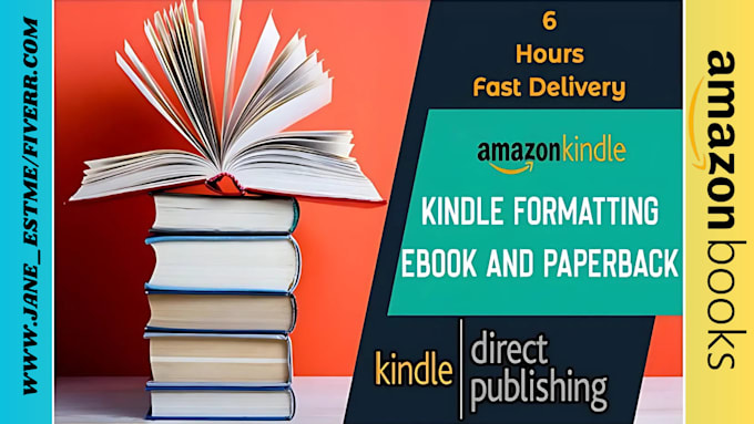 Gig Preview - Publish book on amazon kindle kdp, book formatting, amazon kdp book publishing