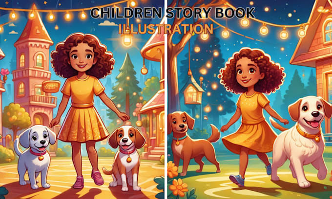 Gig Preview - Illustrate children story book, children book, children story book illustration