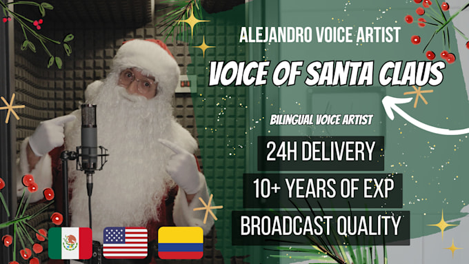 Gig Preview - Record the voice of santa claus