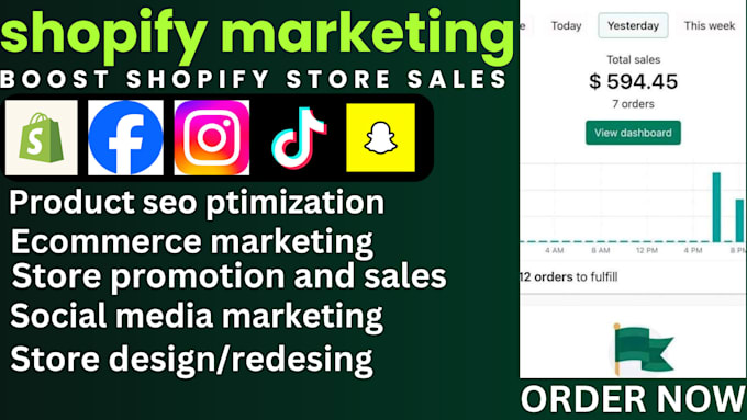 Bestseller - promote your shopify store boost your shopify sales or ecommerce marketing